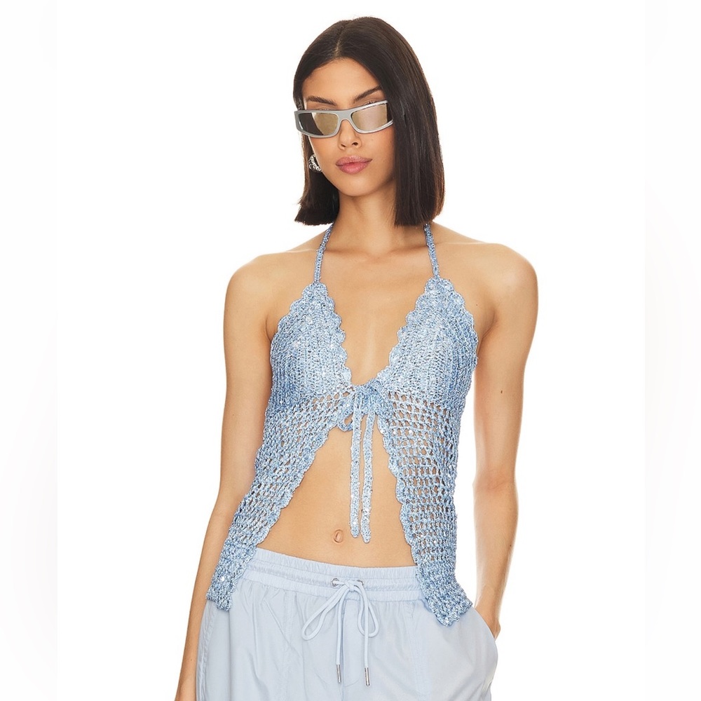 Lovers and Friends Arian halter tie top
